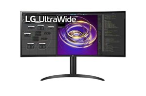 lg 34” 34bp85cn-b 21:9 qhd ultrawide™ curved monitor with hdr10, usb type-c™, & amd freesync™