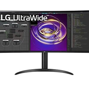 LG 34” 34BP85CN-B 21:9 QHD UltraWide™ Curved Monitor with HDR10, USB Type-C™, & AMD FreeSync™