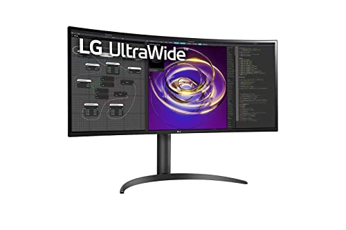 LG 34” 34BP85CN-B 21:9 QHD UltraWide™ Curved Monitor with HDR10, USB Type-C™, & AMD FreeSync™