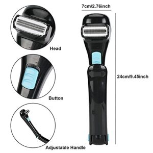 SLEE Electric Men's Back Hair Shaver Remover Body Trimmer Razor Self Groomer Shave