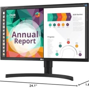 LG 27BN85UN-B 27” IPS UHD 4K Monitor (3840x2160) with USB Type-C, VESA DisplayHDR 400, MAXXAUDIO Built-in Speakers, Gamer, FPS, or RTS Mode, Radeon FreeSync™, Dynamic Action Sync & Black Stabilizer