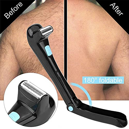 SLEE Electric Men's Back Hair Shaver Remover Body Trimmer Razor Self Groomer Shave