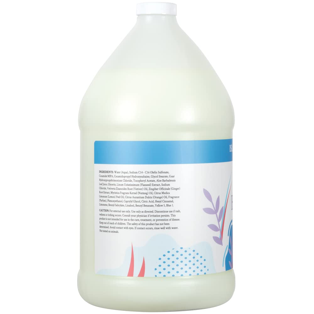 Ginger Lily Farms Botanicals All-Purpose Liquid Hand Soap Refill, Island Tranquility, 100% Vegan & Cruelty-Free, Green Tea Lemongrass Scent, 1 Gallon (128 fl oz)