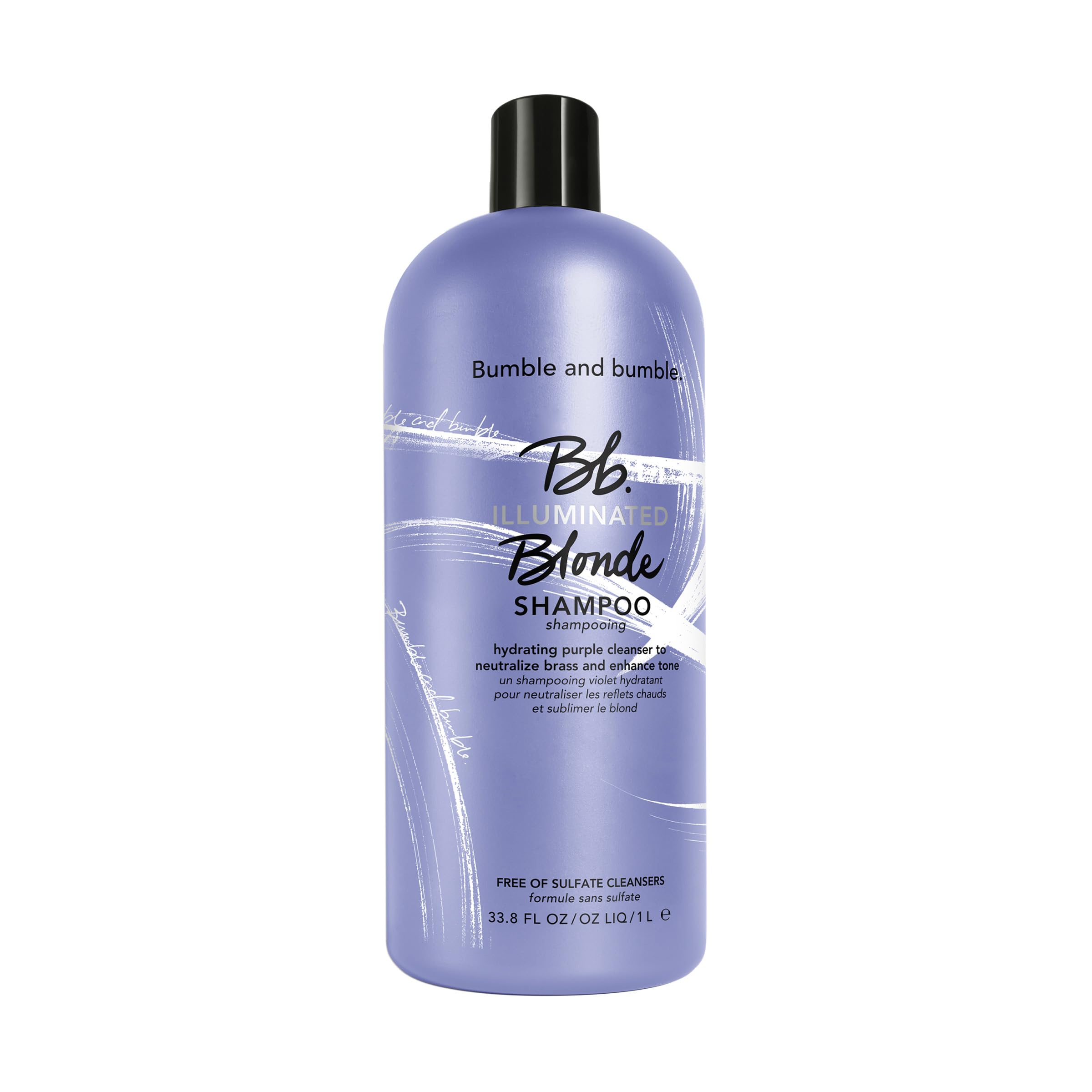 Bumble and bumble Illuminated Blonde Purple Shampoo | Neutralize Brass + Enhance Tone | Hydrating + Anti Frizz | Curl, Wavy, Straight, 33.8 fl. oz.