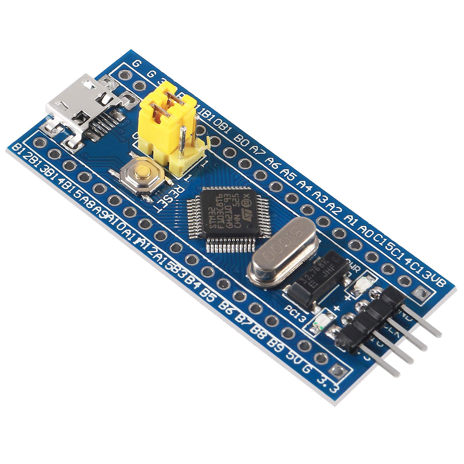 UMLIFE1PCS ST-Link V2 Programming Unit Emulator Downloader(Random Color) STM8 STM32 STLINK with 2PCS 40pin STM32F103C8T6 ARM STM32 SWD Minimum System Board Micro USB for Arduino