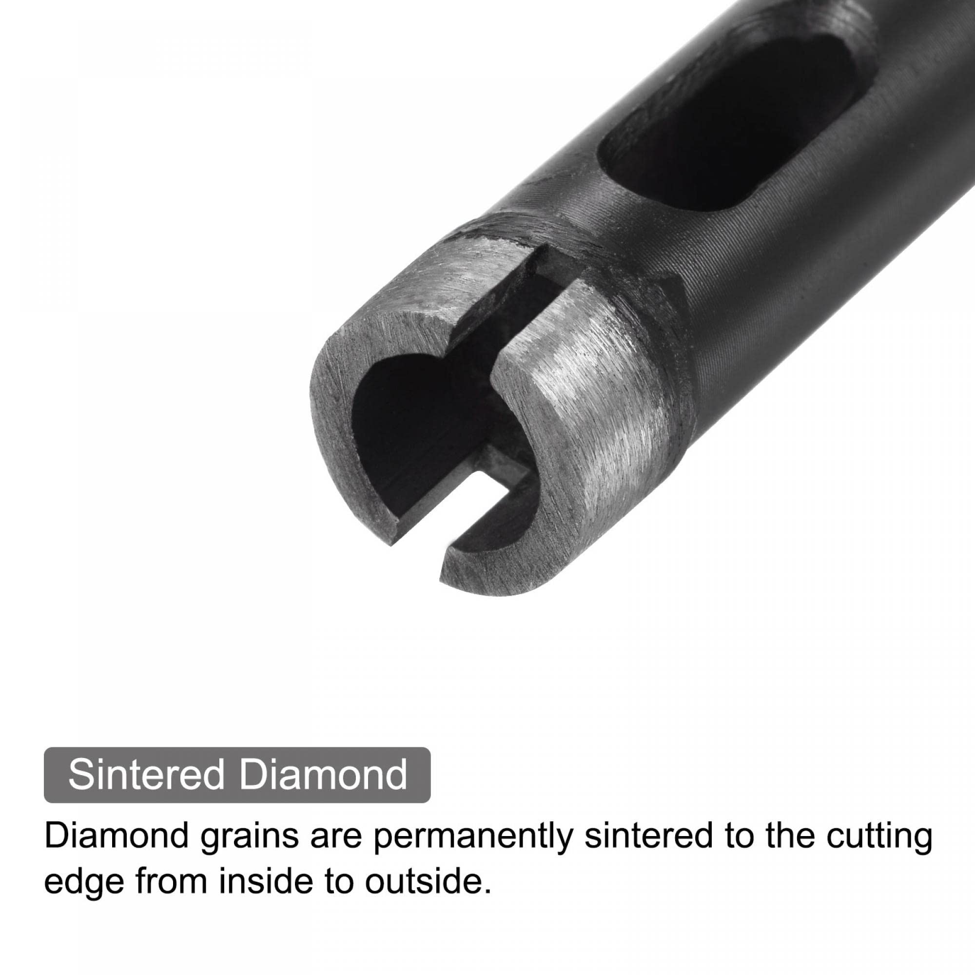 uxcell Diamond Hole Saw Core Drill Bit, 16mm Diameter 1/4" Hex Shank Sintered Diamond Hole Cutter for Masonry Porcelain Tile Marble Stone 2pcs