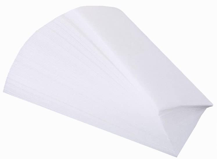 Manskala 200PCS Non-Woven Waxing Strips, Wax Strips Hair Removal for Women,White