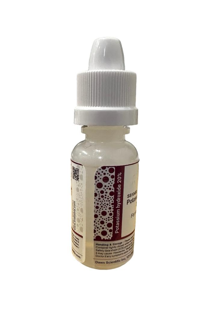 Potassium Hydroxide 20% KOH-15mL Dropper Bottle