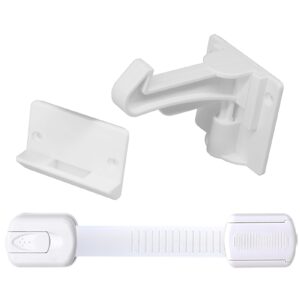 cabinet locks baby proofing for cabinets, drawers, cupboards - adhesive easy installation