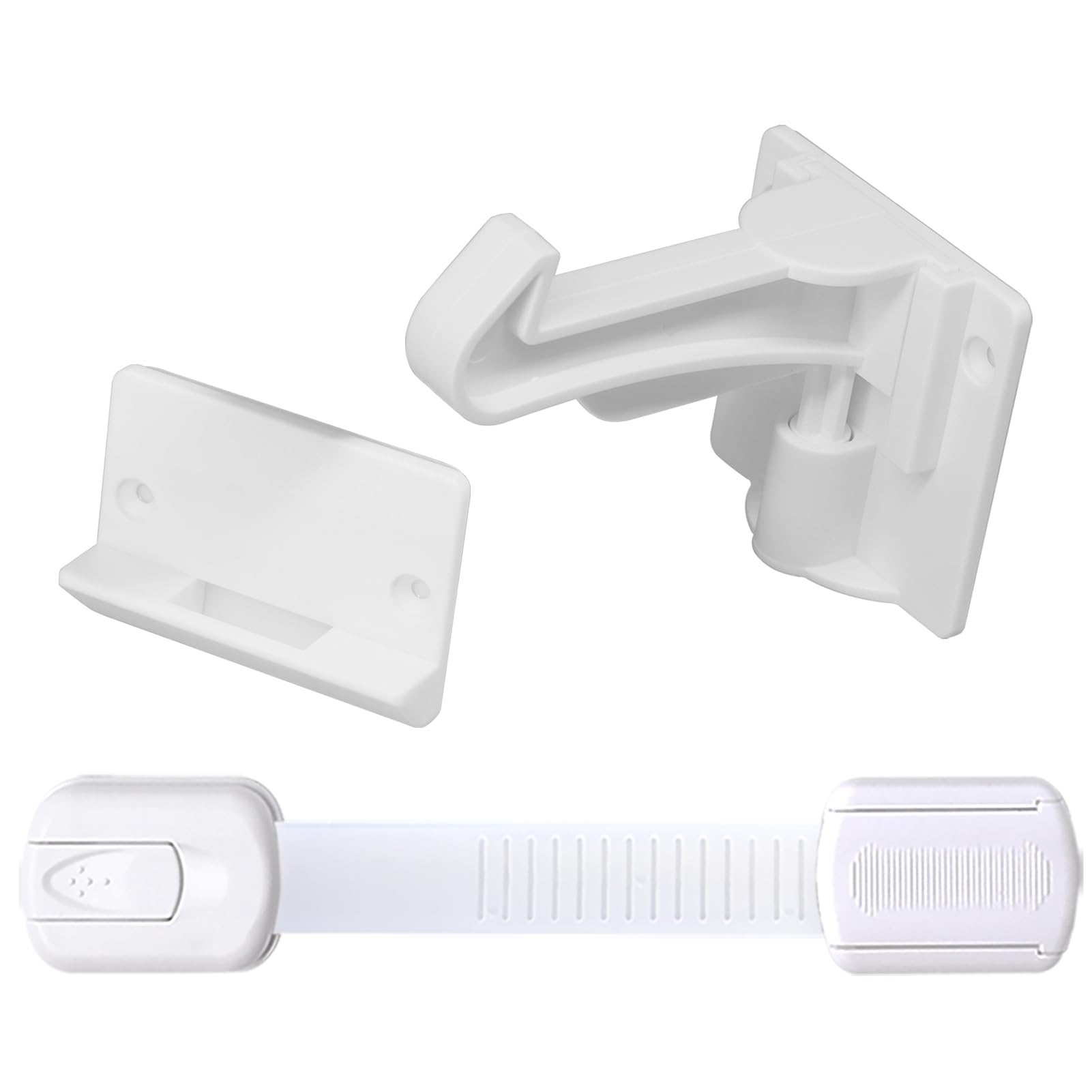 Cabinet Locks Baby Proofing for Cabinets, Drawers, Cupboards - Adhesive Easy Installation