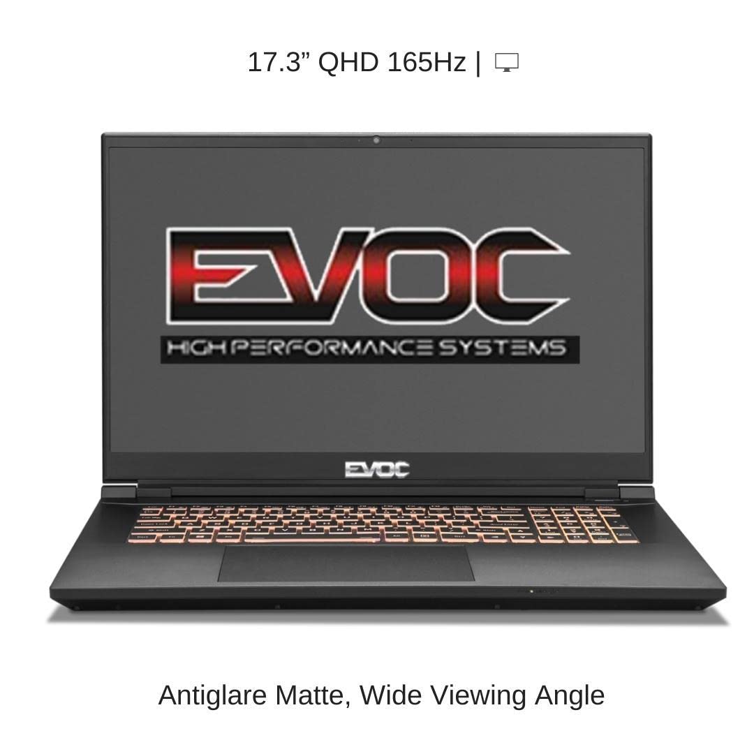 HIDevolution EVOC High Performance Systems PD701A (PD70PNP) 17.3" QHD 165Hz, 1.7 GHz i7-12700H, RTX 3060, 32 GB 3200MHz RAM, 512 GB PCIe SSD