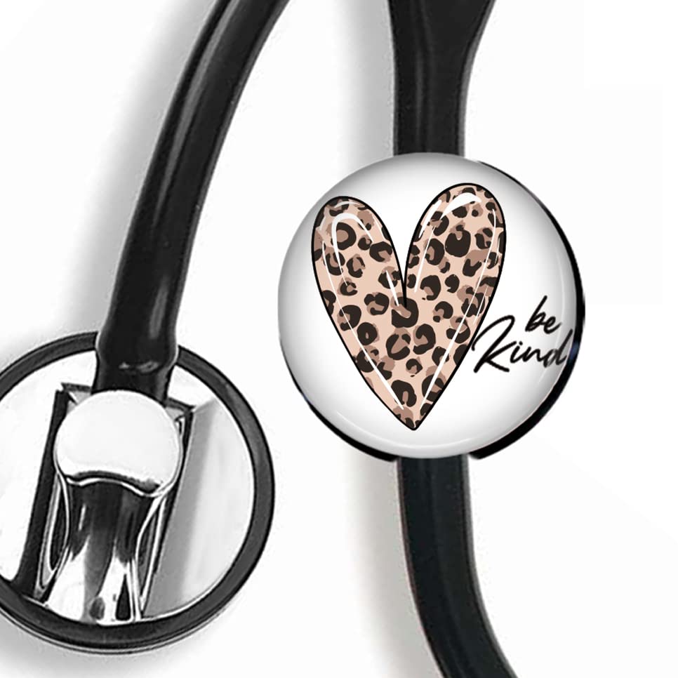 PAUJCXJ Be Kind Stethoscope Tag,Steth ID Tag,Nurse Badge, black