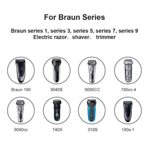 Shaver Charger for Braun Series 7 9 3 5 1, Electric Razor Shaver Adapter Power Supply Cord for Braun 3040s 340s 9385cc 370 720 760cc 790cc 720s-4 7865cc 9090cc 9330s 5018s 7020s 9095cc 390cc More