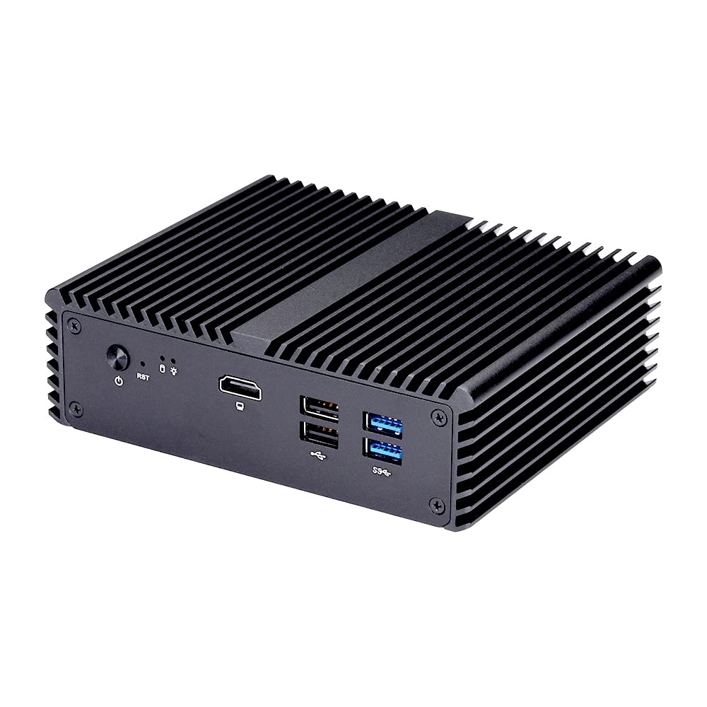 5 LAN Mini Pc Q750G5 Intel Celeron J4125,Up to 2.7Ghz 10W AES-Ni (16Gb Ddr3 Ram 256Gb Ssd) 5 Intel I225-V 2.5G LAN,Used As A Router/Firewall/Proxy 24/7