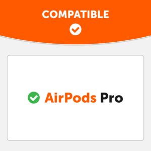 WC HookZ Combo Pack - Upgraded Over-Ear Hooks for AirPods Pro - 2 Pairs of Large & Small Size Included in Package Made by Wicked Cushions | Winter White & Pitch Black