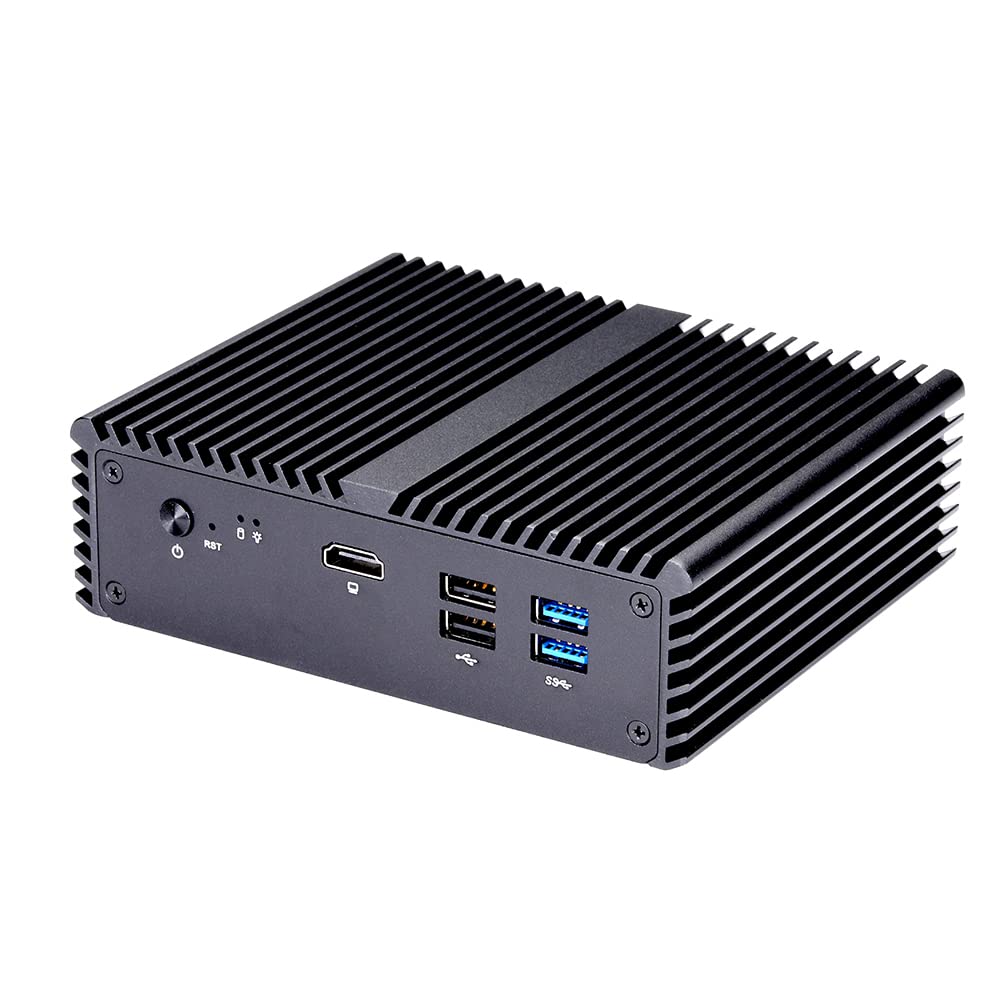 5 LAN Mini Pc Q750G5 Intel Celeron J4125,Up to 2.7Ghz 10W AES-Ni (16Gb Ddr3 Ram 256Gb Ssd) 5 Intel I225-V 2.5G LAN,Used As A Router/Firewall/Proxy 24/7