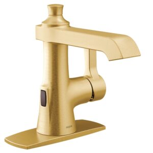 Flara S6981EWBG Motionsense Wave Touchless Single Handle Bathroom Sink Faucet, Brushed Gold