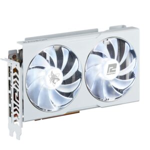 PowerColor Hellhound Spectral White AMD Radeon RX 6650 XT Graphics Card with 8GB GDDR6 Memory