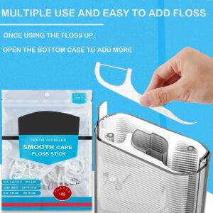 Dental Floss Picks,344 Count Tasteless Tooth Picks Flossers,Travel Floss with Travel Case,Tooth Picks Flossers for Oral Cleaning,Oral Care Flossers for Adults & Kids(3 Bags)