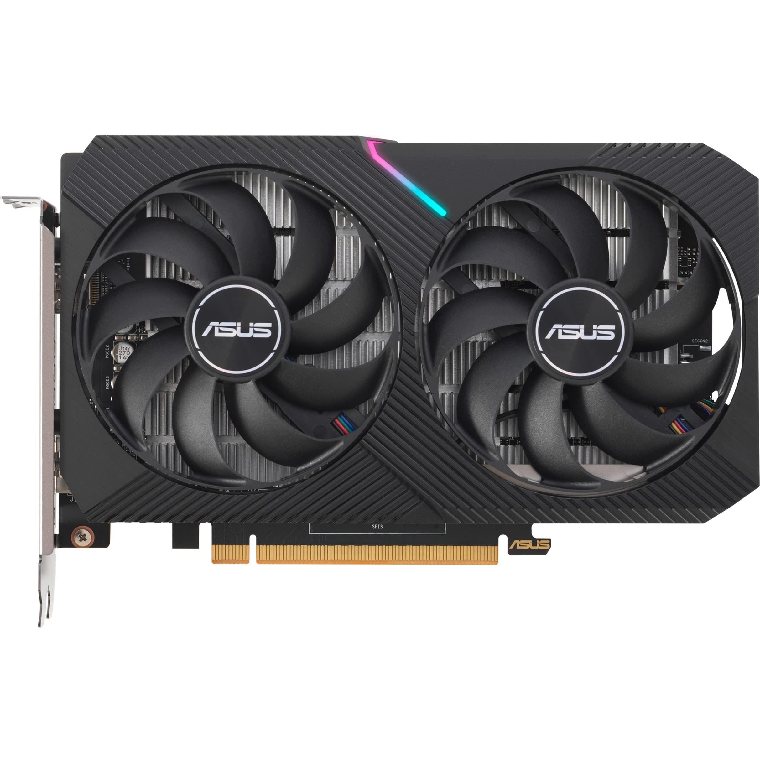 ASUS Dual AMD Radeon RX 6400 Gaming Graphics Card (AMD RDNA 2, PCIe 4.0, 4GB GDDR6 Memory, HDMI 2.1, DisplayPort 1.4a, Axial-tech Fan Design, 0dB Technology)