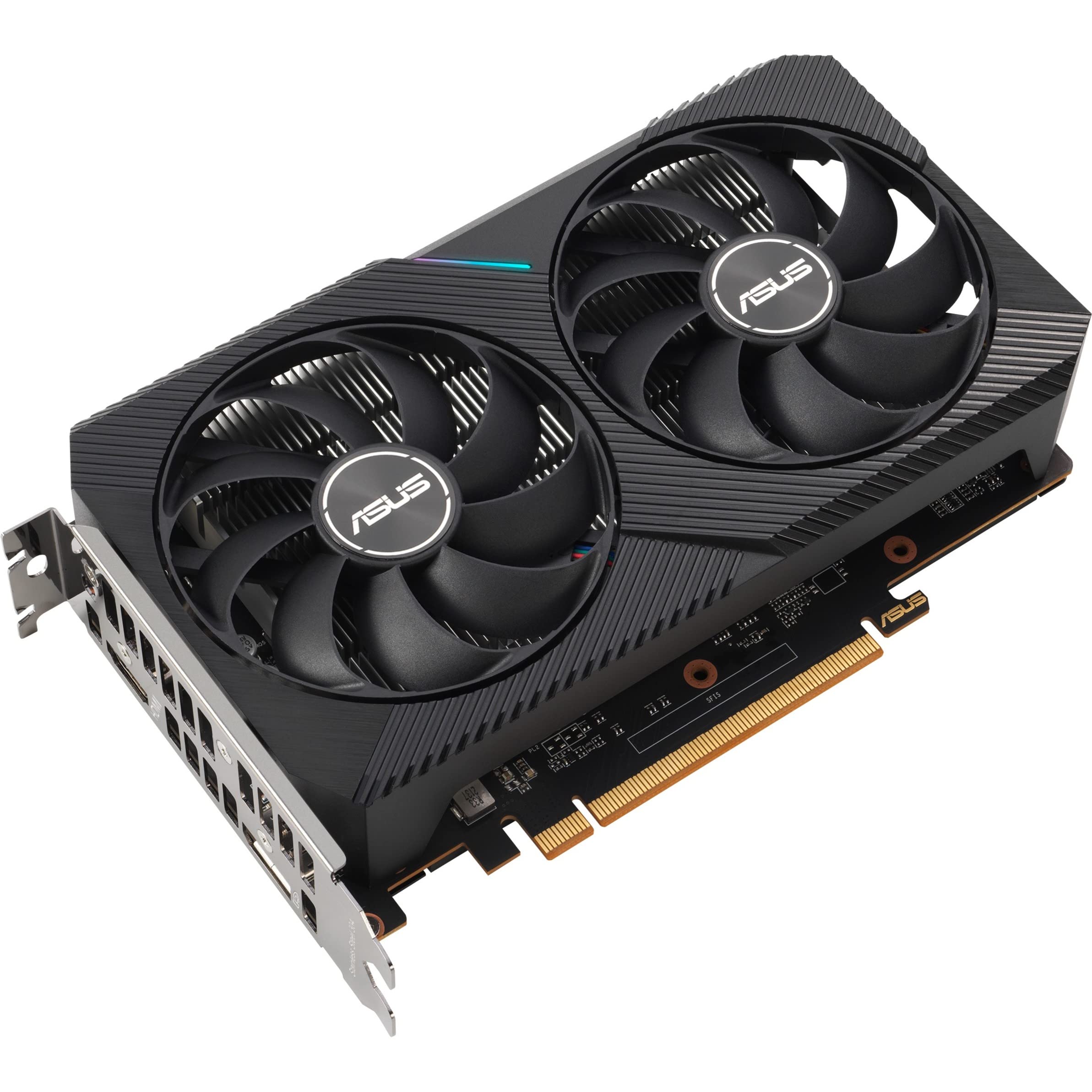 ASUS Dual AMD Radeon RX 6400 Gaming Graphics Card (AMD RDNA 2, PCIe 4.0, 4GB GDDR6 Memory, HDMI 2.1, DisplayPort 1.4a, Axial-tech Fan Design, 0dB Technology)