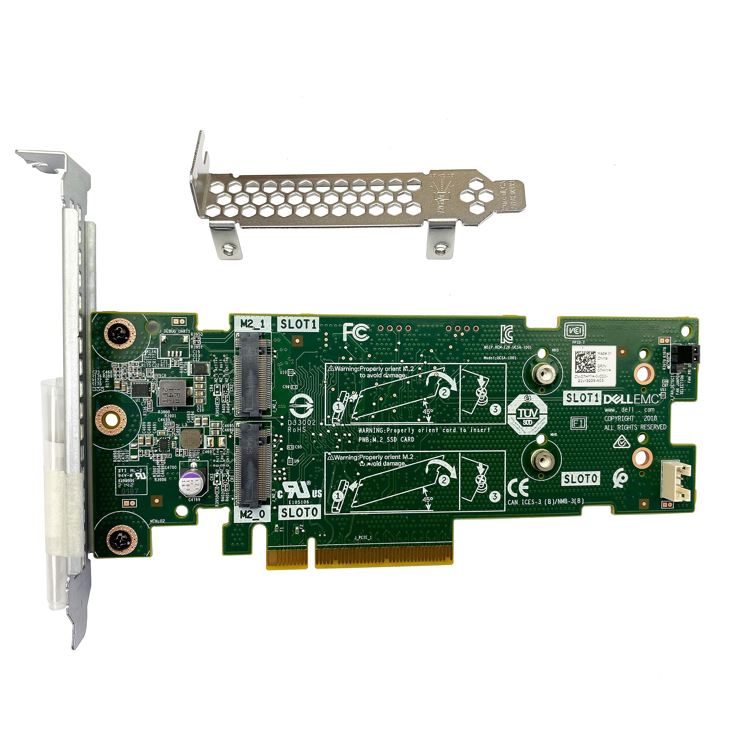 BestParts New PCIE X8 to M.2 SATA BOSS Adapter Card Compatible with Dell PowerEdge R240 R340 R440 R640 R740 R740xd T150 R250 R350 R450 R750 R7515 R7525 Boot Optimized Storage 7HYY4 22x80 SSD Not Inclu