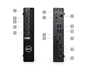 Dell OptiPlex 7000 7090 Micro Tower Desktop (2021) | Core i7-1TB HDD - 16GB RAM | 8 Cores @ 4.5 GHz - 10th Gen CPU Win Silver i7-10700T Win 10 Pro Silver Wifi