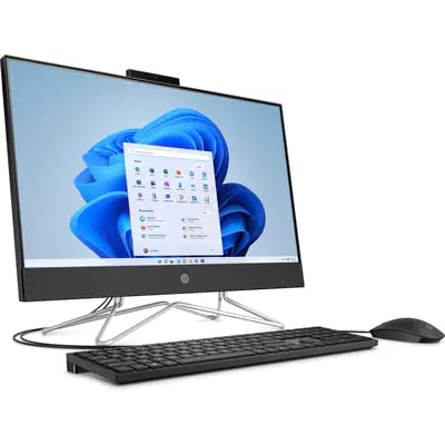 2022 HP All-in-One Desktop | 22'' FHD IPS ZBD Anti-Glare Display | 2-Core Intel i3-1115G4 | Radeon Graphics | 8GB DDR4 RAM 512GB NVMe SSD 1TB HDD | DVD | WiFi | BT | Webcam | Black | Windows 11 Home