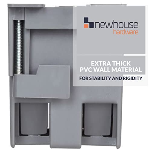 Newhouse Hardware 1-Gang PVC Old Work Electrical Outlet Box (1-pack) | 14 cu. in. Plastic Junction Box for Switches, GFCI, or Duplex Receptacle Outlet | Old Work Electrical Box for Home Improvement