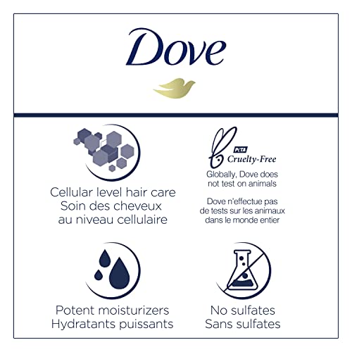 Dove Rescue and Protect Shampoo, 33.8 fl oz - Sulfate Free Shampoo for Damaged Hair, Strengthens Hair, Seals Split Ends, Nourishes for Soft, Smooth, Healthy-looking Hair