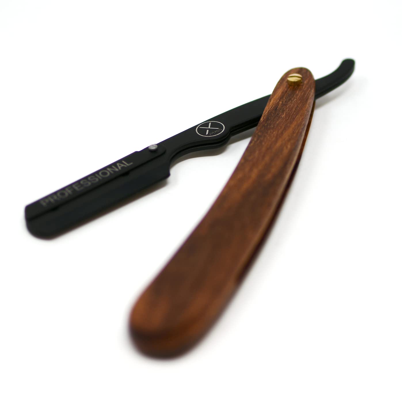 XPERSIS PRO Wooden handle Straight Edge Razor - For Barbers, Salons, and Hair Enthusiasts