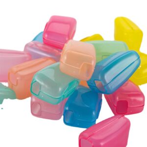 ukd pulabo 5pcs travel toothbrush head covers,convenient and compact pp reusable plastic case random color beautiful