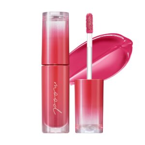 peripera ink mood glowy tint, lip-plumping, naturally moisturizing, lightweight, glow-boosting, long-lasting, comfortable, non-sticky, mask friendly, no white film (05 cherry so what)