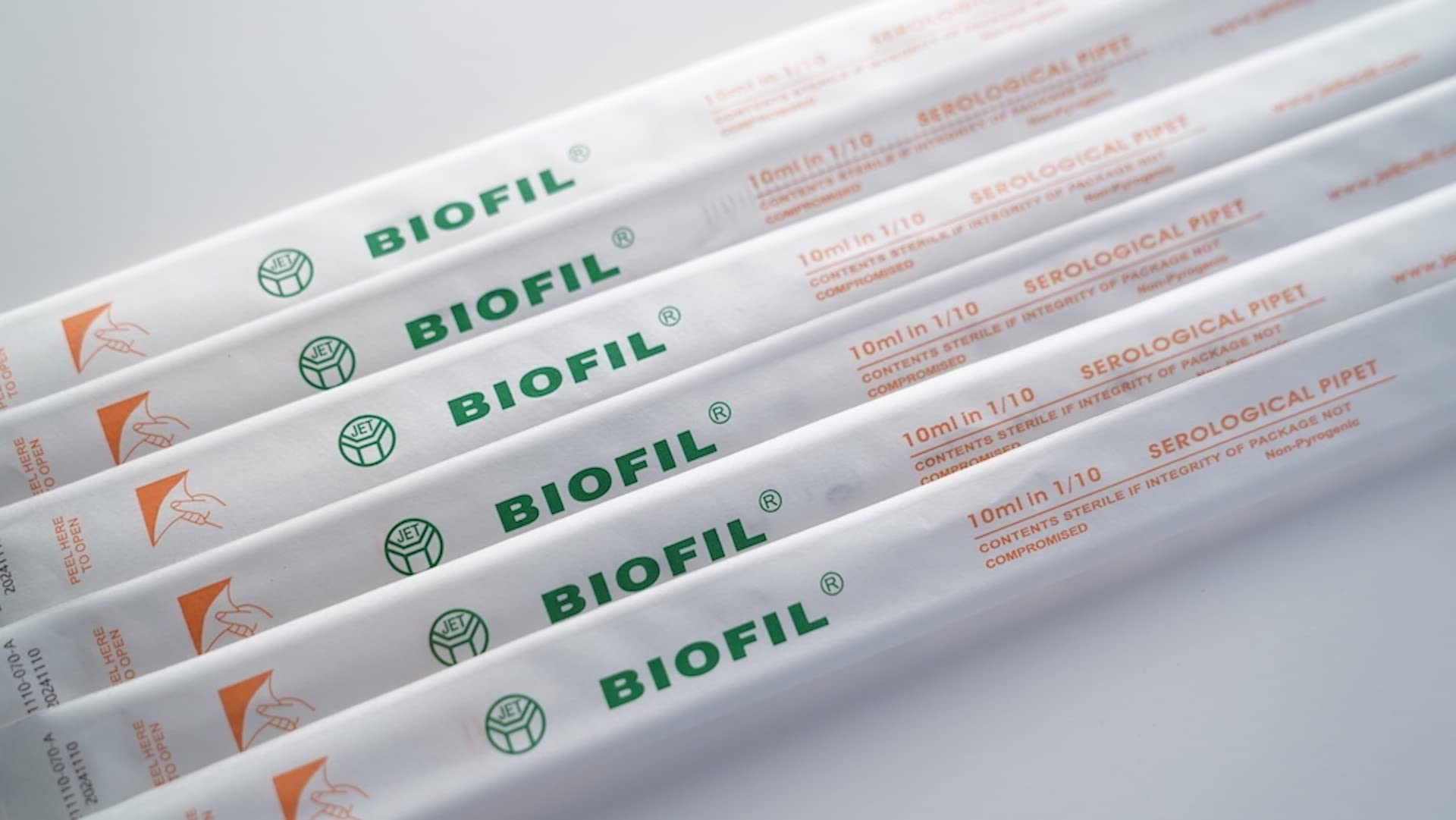 JET BIOFIL Disposable Serological Pipette, Sterile, Individually Wrapped, All Sizes (25 mL, 50)