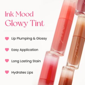 Peripera Ink Mood Glowy Tint, Lip-Plumping, Naturally Moisturizing, Lightweight, Glow-Boosting, Long-Lasting, Comfortable, Non-Sticky, Mask Friendly, No White Film (05 CHERRY SO WHAT)