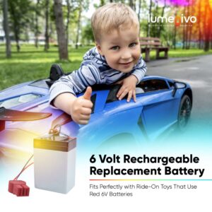 lumenivo Power Wheels 6-Volt Rechargeable Replacement Battery 1 Pack