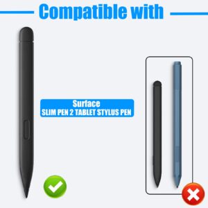 Slim Pen 2 Tips (2 Pack) Replacement fits for Surface Slim Pen 2, Real-Time Sensitivity Replacement nibs fits for Surface Pro 8/Surface Pro X/Surface Laptop Studio/Surface Duo 2 Table Pen