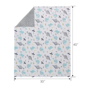 Baby Blanket for Boys Girls Soft Micro Fleece Kids Baby Blanket Throw Blanket with Dotted Backing Shower Gifts 40x30 Inches (Giraffe Elephant)