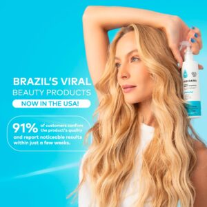 Hidratei Brazilian Healthy Leave In Conditioner | Detangler Spray | Anti-Frizz Spray | 24+ Hour Protection from UV, Heat, & Frizz | Reduces Breakage | Vegan Hair Treatment for All Hair Types 8.4 Oz