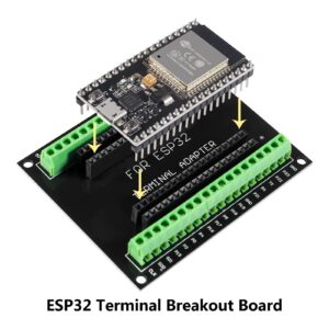 AITIAO 3Pcs ESP32 Breakout Board GPIO 1 into 2 for 38PIN Narrow Version ESP32 ESP-WROOM-32 Microcontroller Development Board