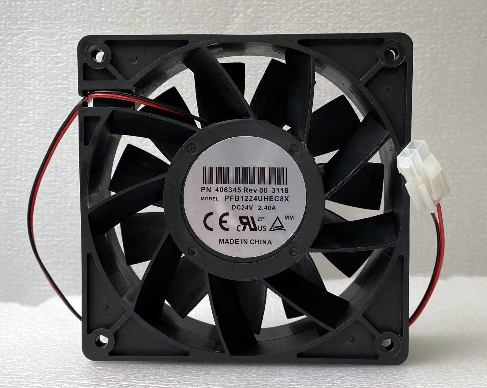 for PFB1224UHEC8X PN-406345 Rev06 3118 Fan 24V 2.40A 12CM Cooling Fan