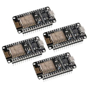 Alinan 4pcs ESP8266 NodeMCU CP2102 ESP-12E Internet WiFi Development Board Open Source Serial Wireless Module for Arduino IDE/Micropython (ESP-12E)