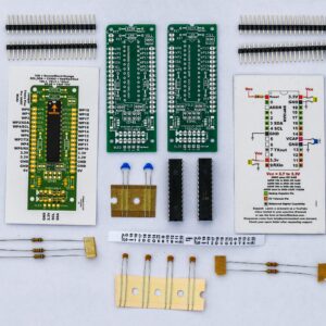 I2C / UART Smart I/O GPIO and Analog Expander for Arduino (Serial Wombat 18AB, Unassembled Kit, 2 Pack, Black Label)