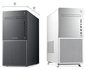 Dell XPS 8950 Desktop (2022) | Core i5-12400 - 256GB SSD Hard Drive - 8GB RAM | 6 cores @ 4.4 GHz Win 11 Pro Silver (Renewed)