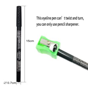 6Pcs White Silver Black Brown Shimmer Glitter Gel Eyeliner Eye Pencil Pen Set,Shimmer Glitter Eye Liner Shadow Pencils colorful Kit delineadores de colores para ojos,delineador punta plumon negro