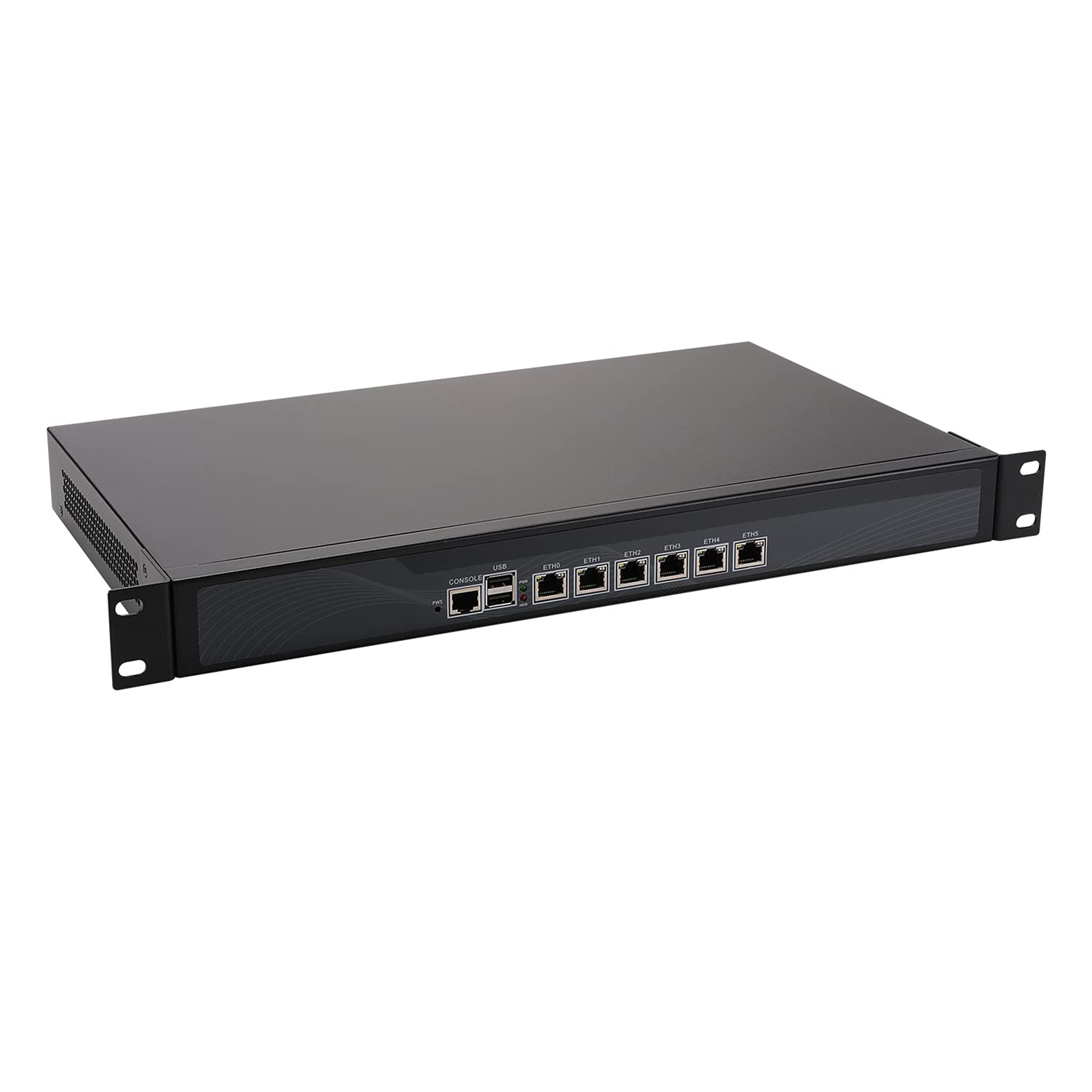 Firewall Hardware, 19 Inch 1U Rackmount, VPN, Network Appliance, 3th Gen Intel I5 3320M, 3340M, HUNSN RS11k, AES-NI, 6 x Intel I226-V 2.5Gbe, Barebone, NO RAM, NO Storage, NO System