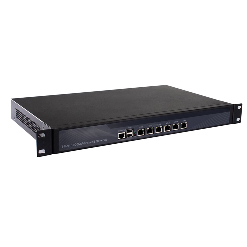 Firewall Hardware, 19 Inch 1U Rackmount, VPN, Network Appliance, 3th Gen Intel I5 3320M, 3340M, HUNSN RS11k, AES-NI, 6 x Intel I226-V 2.5Gbe, Barebone, NO RAM, NO Storage, NO System