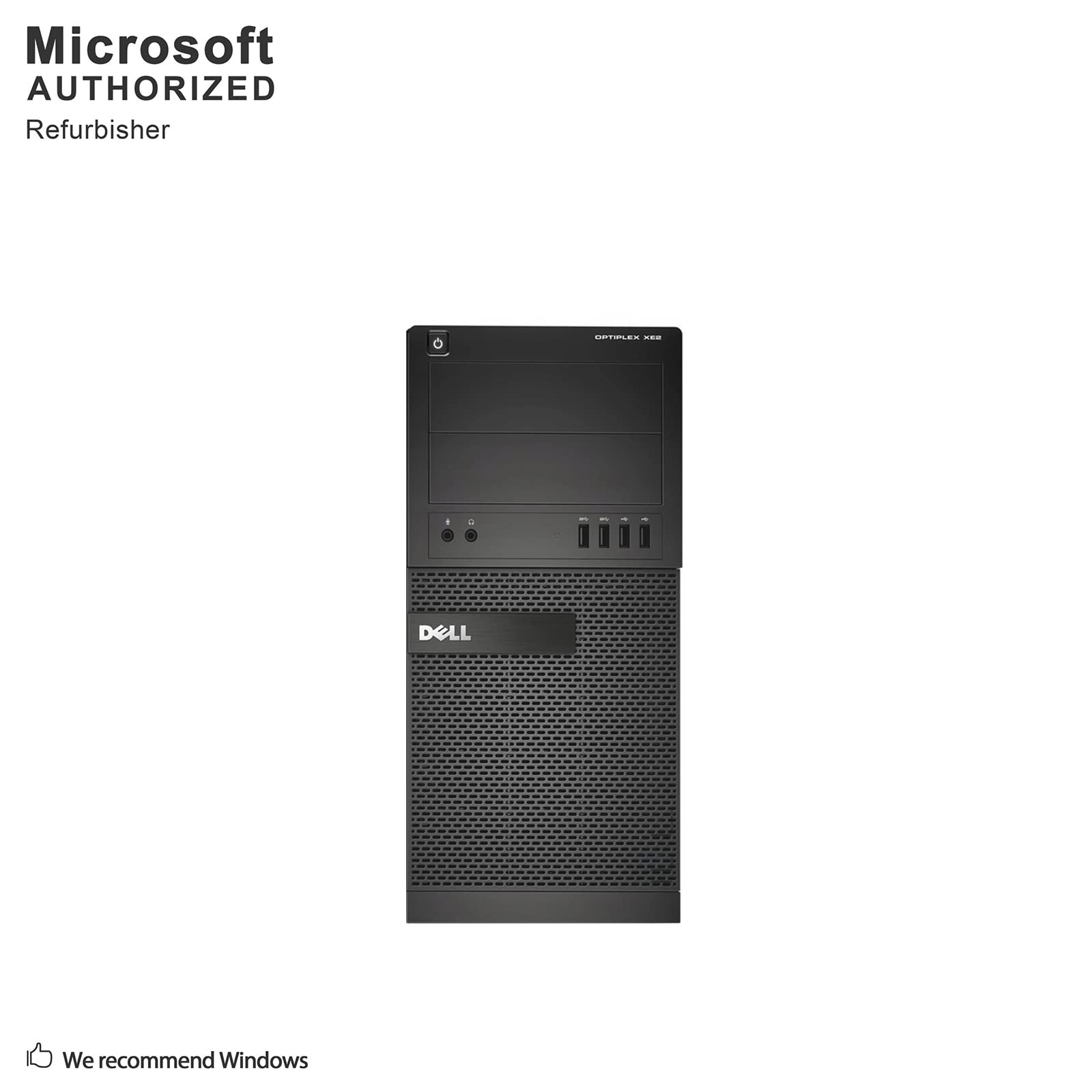 Dell OptiPlex XE2 Tower Desktop Computer PC, Intel Quad Core i5-4570S up to 3.6GHz, 32G DDR3, 256G SSD+2T, DVD, WiFi, BT, 4K Support, DP, VGA, Windows 10 Pro 64 English/Spanish/French (Renewed)