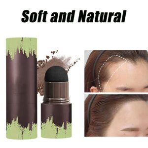 Hairline Powder Stick, Hair Shadow Filler Pen for Root Touch Up, Waterproof Cover Gray and Thin Hair (Dark Brown)