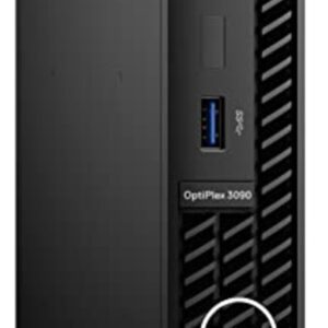 Dell Optiplex 3090 Micro Tower Desktop | Core i5-10500T - 256GB SSD Hard Drive - 16GB RAM | 6 cores @ 3.8 GHz Win 10 Pro Black (Renewed)